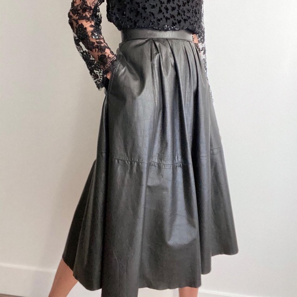 Vintage Leather Skirt